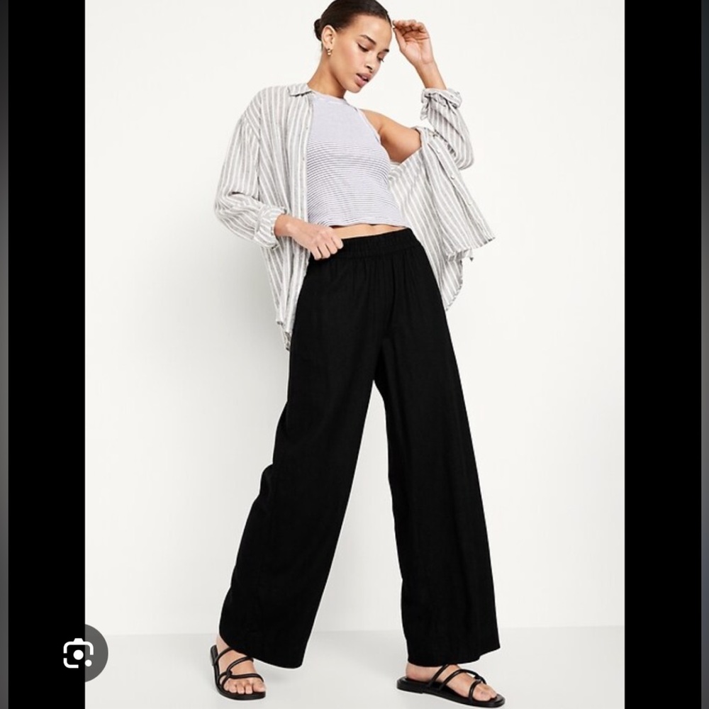NWT Old Navy Stretchtech High-Rise Wide Leg Pants